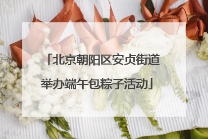北京朝阳区安贞街道举办端午包粽子活动